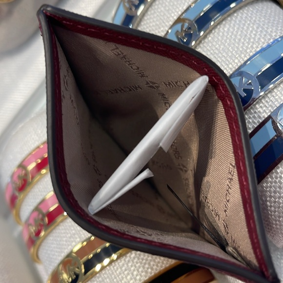 MICHAEL KORS
Large Pebbled Leather Card Holder Case
Dark Cherry 
NWT - Picture 8 of 16